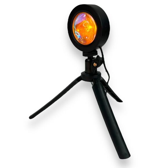 Sunset Projection Lamp 360 Degree Swivel Tripod Selfie Atmosphere Mood Light USB - Picture 3 of 13